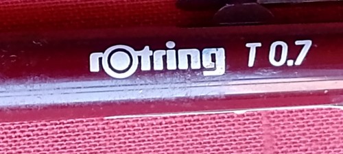 Vintage ROTRING T 0.7 Druckbleistift GERMANY, BURGUNDY