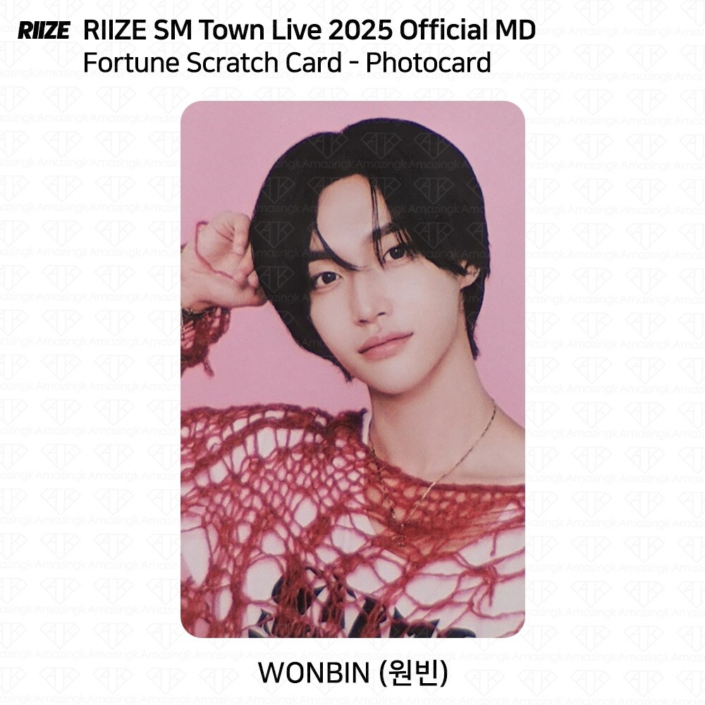 Riize SM Town Live 2025 Official Fortune Scratch Card Photocard