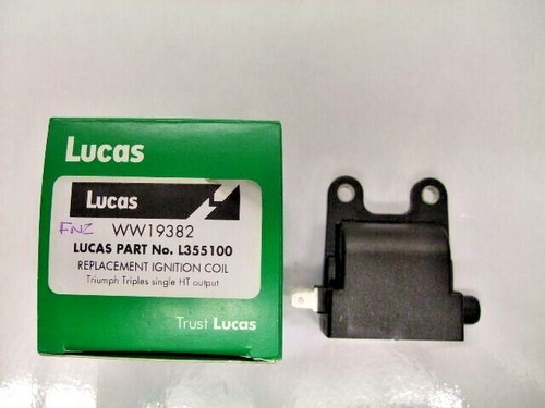 GENUINE LUCAS COIL FOR TRIUMPH THUNDERBIRD TRIDENT LEGEND SPEED TRIPLE TROPHY  - Picture 1 of 7