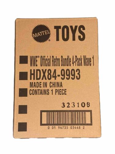 Mattel Creations WWF WWE RETRO Bundle 4 Pack - Wave 1 Action Figures 2021 Sealed - Picture 3 of 9
