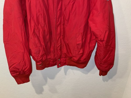 Vintage 90s Budweiser Bomber Jacket Bud King Of Beers Crown California Mens Lrg - Picture 3 of 12