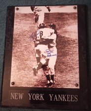 Yogi Berra Don Larsen 8 x 10 Photo Signed NY Yankees