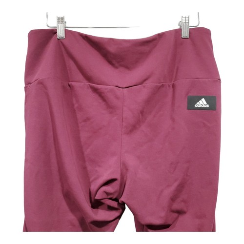 Adidas Women's Plus Size Holiday GFX Burgundy Athletic Leggings Size 2X - Picture 7 of 11