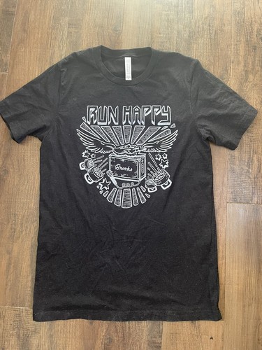 Brooks Run Happy Shirt, Mens Medium | eBay