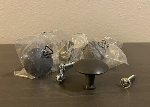 Ikea HEMNES knobs metal 32 mm w/ screws, Part # 117615, 100413 (4 pack) - NEW - 第 1/1 張圖片