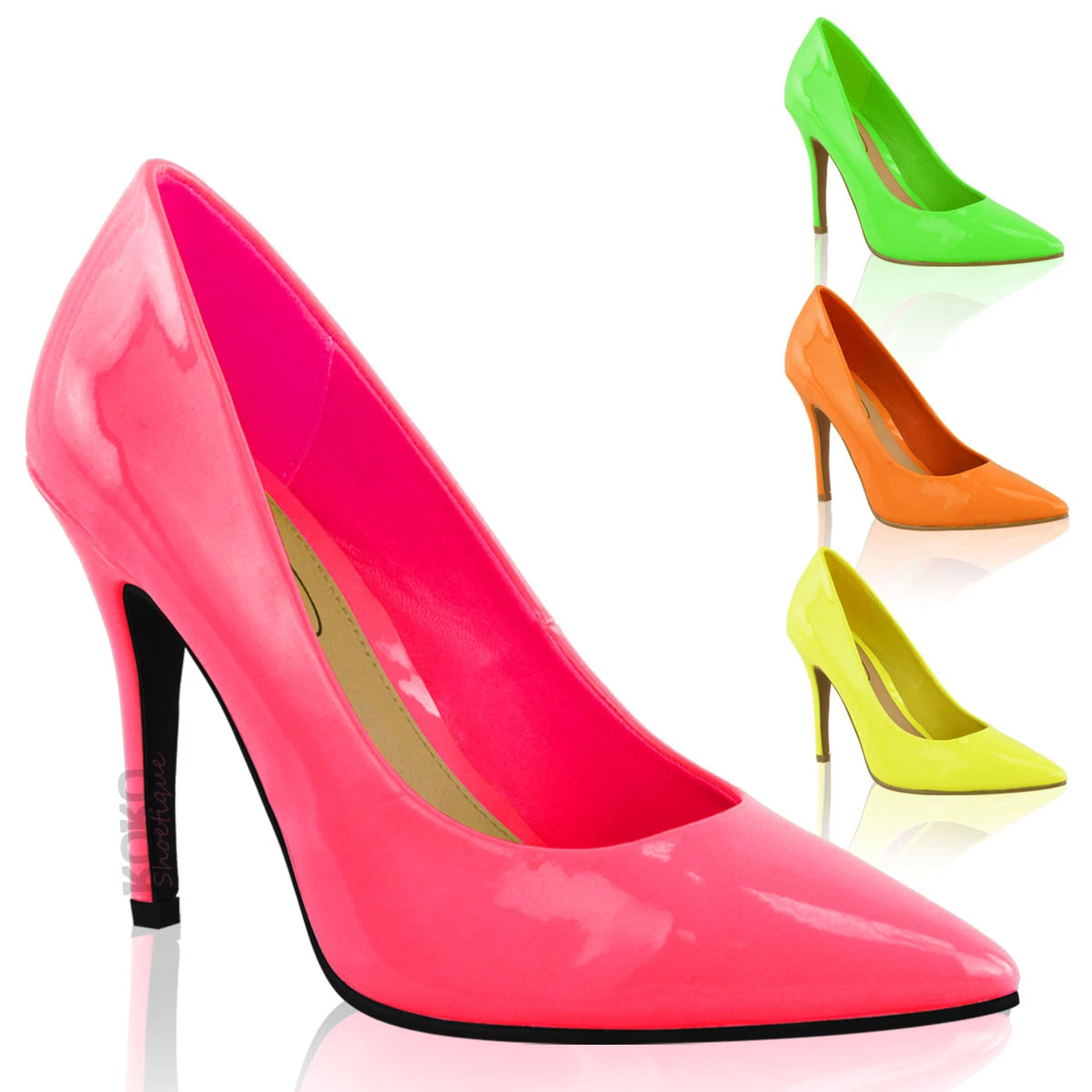 Bright clearance coloured heels