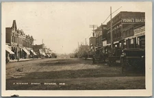 SUPERIOR NE BUSINESS STREET ANTIQUE REAL PHOTO POSTCARD RPPC