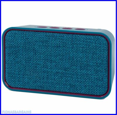 NEU Intempo WDS58 EE3851TEATES Encore Bluetooth Stoff Party Lautsprecher Türkis