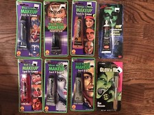 LOT of 8 HALLOWEEN Rubies Professional Cream Makeup Red Silver Gold Blue Black