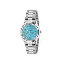 Gucci G-Timeless Multibee Watch YA1265044 Turquoise Steel Bees Women