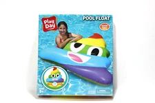 Play Day Pool Float Inflatable Rainbow Emoji Poop Float Raft 48 in L x 42.5 In W
