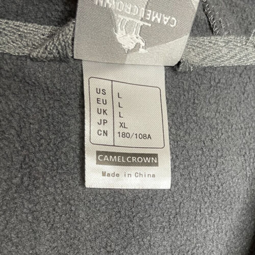 CAMEL CROWN Softshell Jacket Men Large Anorak NEW Fleece-Lined Windproof Hooded - Picture 9 of 9
