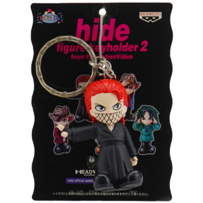 #F12-024 Banpresto X JAPAN 2,5'' Figur Schlüsselanhänger Hide (Schwarzer Anzug)