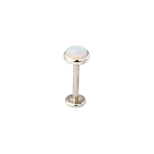 Opal-Lippensteg-Labret-Ring Mit Innengewinde Für Ohr-Tragus-Knorpel-Piercing} ↑ - Picture 17 of 17