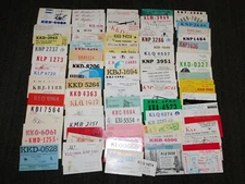 VINTAGE 100 OLD CAR CB CITIZEN BAN RADIO CBER HANDLE ID CARDS MOSTLY NY LOT