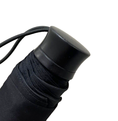 Compact Pocket 7" Manual Umbrella Backpack Storage Case Black - Picture 4 of 9