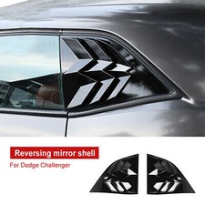 Car Side Window Louvers Cover Abs Accessories For Dodge Challenger 2010 Black M