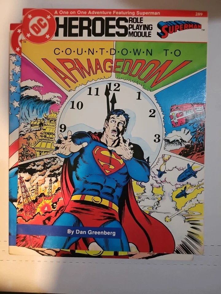DC Heroes juego de rol Superman, Countdown To Armageddon, LegionOf Superher Foto 3 de 3