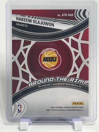 2024-25 Panini Revolution Around the Rim Autograph Hakeem Olajuwon Auto #ATR-HAK - Picture 2 of 2