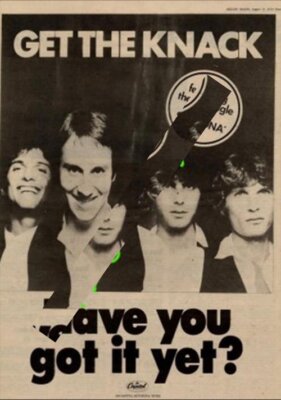 Knack The UK Promo '45 advert 1979 MM-XCVB