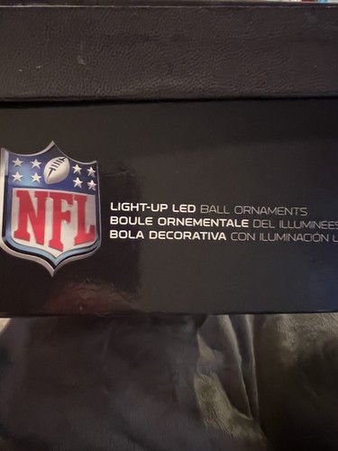 NUEVOS PATRIOTAS DE INGLATERRA NFL LED Adornos de Navidad JUEGO DE 6 con BATERÍAS - Imagen 19 de 20