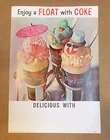 Vintage Coca Cola 50's Poster "Enjoy a Float with Coke"