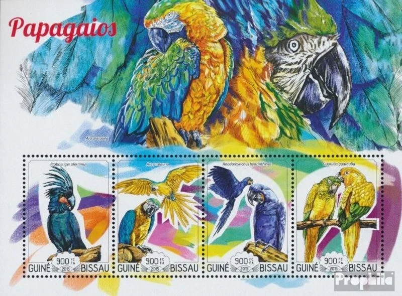 Timbres Guinée-bissau 2015 Mi 7784-7787 Feuille miniature (complète. édition) ne - Photo 1/1