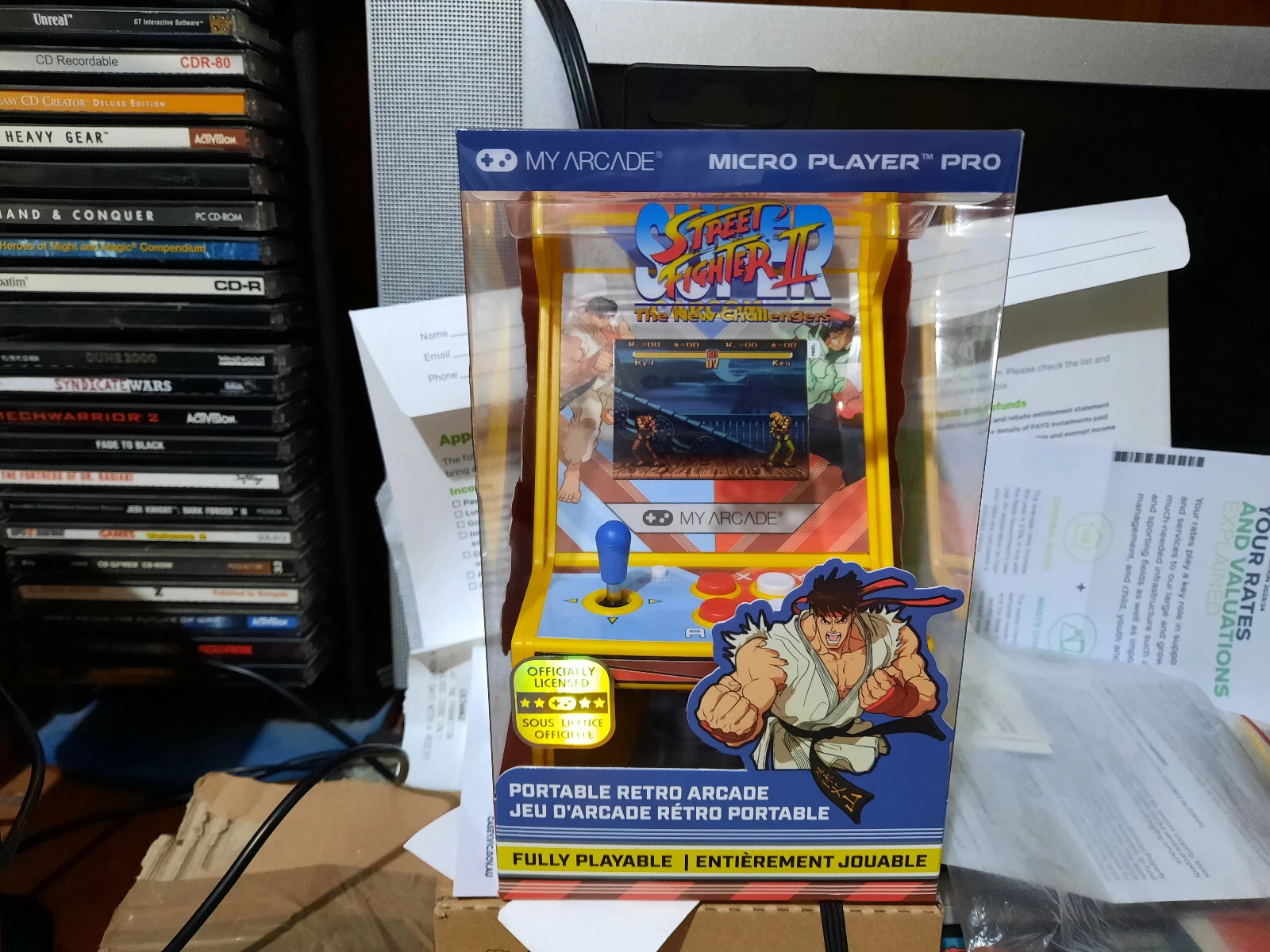 MyArcade Micro Player Pro Street Fighter Portable Retro Arcade Cabinet