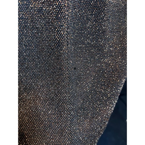 Vintage Y2K Molly Malloy Evening dress bronze black sparkle lurex sz 14 - Picture 7 of 8