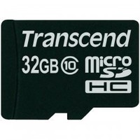 Transcend TS32GUSDC10 32GB MicroSDHC Class 10 NAND 90MB/s Black microSDXC/SDHC