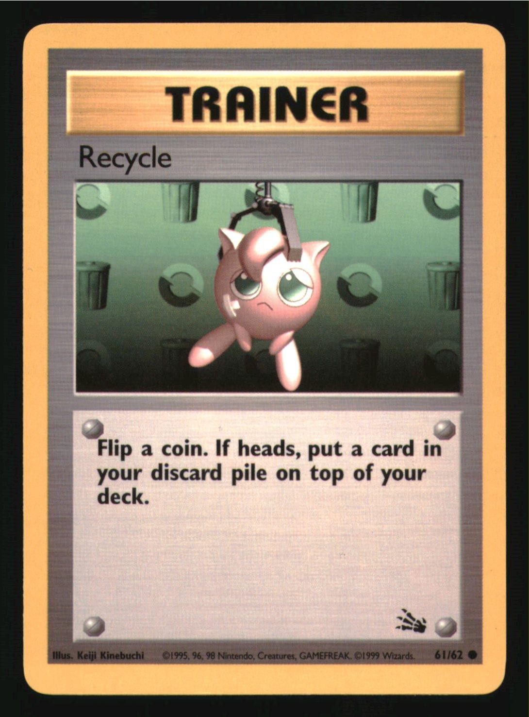 Recycle 61/62 Common Fossil Pokemon Near Mint