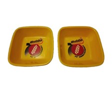 2 Vintage Retro Square Weetabix 70th Anniversary Breakfast Cereal Bowls