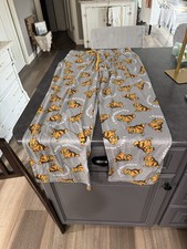 Garfield the Cat Mens Lounge Sleep Pajama Pant Big Tall 2XL Gray Polyester Blend