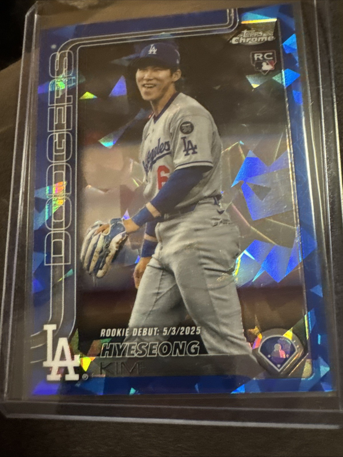 2025 Topps Chrome Update Sapphire Hyeseong Kim RC Rookie Debut USC149