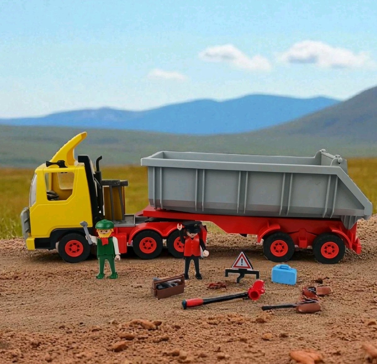 プレイモービル3141ダンプカー トレーラー 運搬車 工事車両playmobil Playmobil(プレイモービル) 工事 ダンプトラック 3141