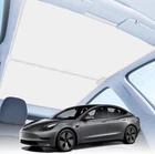For Tesla Model Y Sunshade Roof Glass Roof Sun Shade Foldable Cover No Sag  Gap