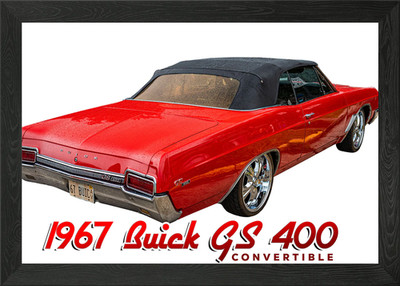 1967 Buick GS 400 gerahmtes Wandbild Poster Leinwanddruck Bild