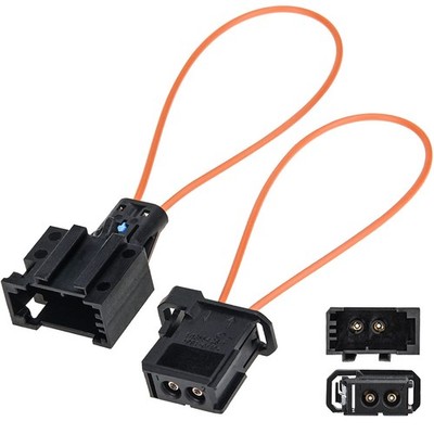 2PCS Fiber Optic Loop Adapter Male Female Diagnostic Tool for MOST System