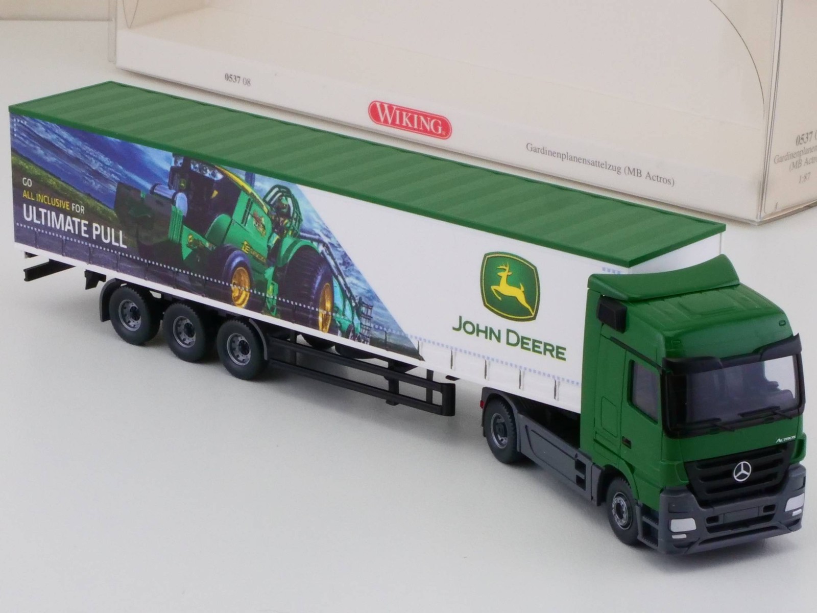 Wiking 053708 Mercedes MB Actros SZ Truck John Deere Mint! OVP 1706-24-83