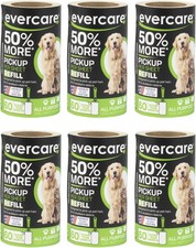 Evercare Pet, Lint Roller Refill, 60 Sheet Roll 6 Packs