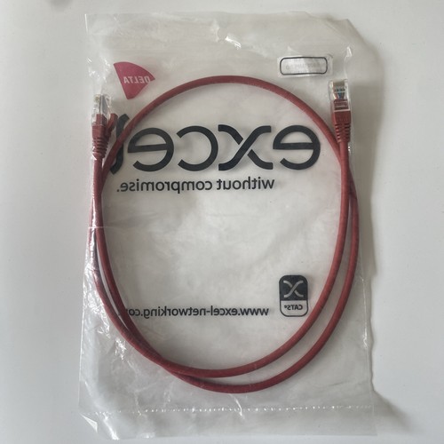 Excel Cat 5E Mini UTP Cable 0.5m Red - 第 2/4 張圖片