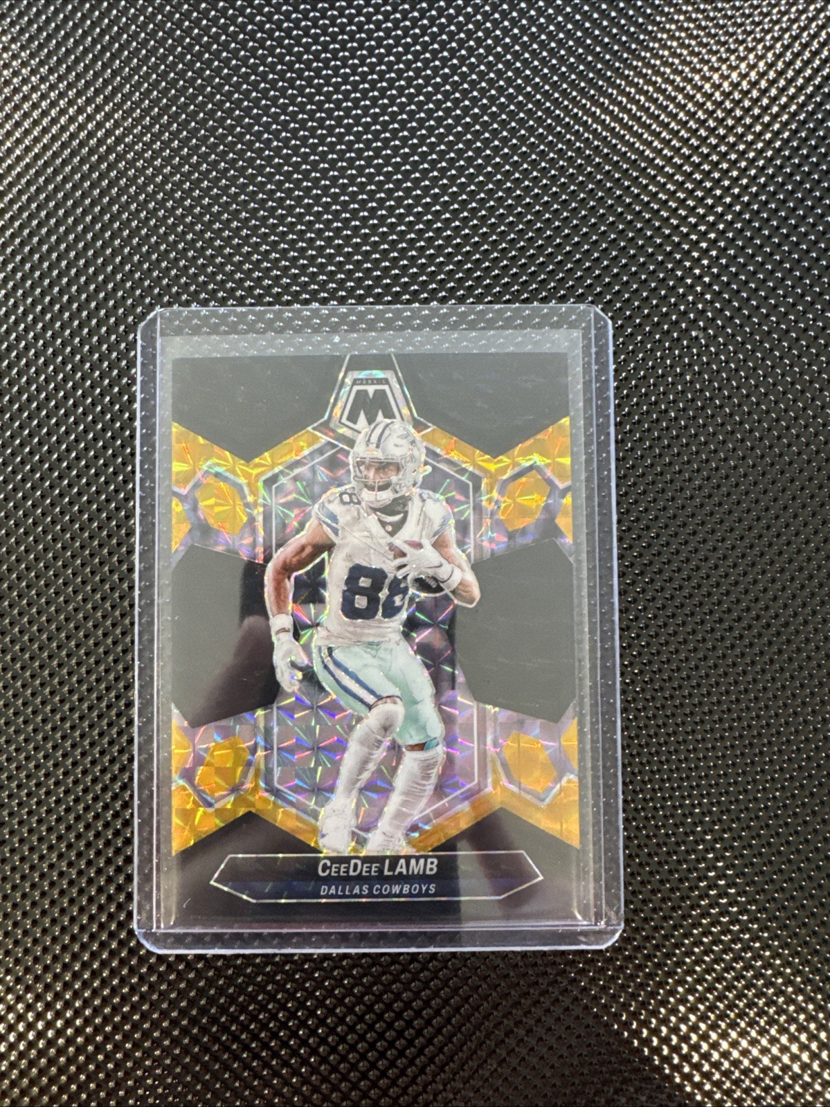 2024 Panini Mosaic CeeDee Lamb #59 Choice Black Gold Mosaic Prizm /8