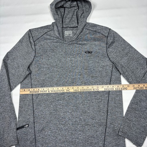 Sudadera con capucha barítono gris jaspeado para hombre Outdoor Research M's grande - Imagen 8 de 10