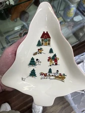 The Joy Of Christmas Jamestown China 1987 Christmas Tree Dish