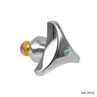 Grohe Oberteil Dn 15 Trecorn-Griff Mit Markierung Blau, Verchromt 45968000
