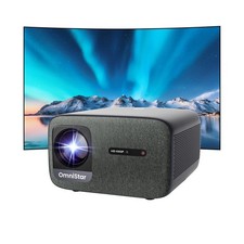 OmniStar Projector with WiFi and Bluetooth, 1080P Full HD with 4K Support, Mi...