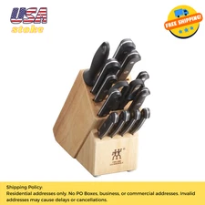 ZWILLING Gourmet 14-pc, Knife block set, natural
