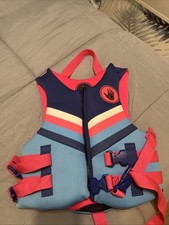 Body Glove Child Evoprene PFD Life Jacket Vest 33-55 lbs Girl Pink Blue Stripe
