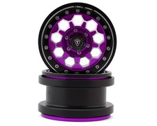 Treal Hobby Type B 2.9 10-hole Honeycomb Beadlock Wheels Purple 2 237g