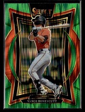 2025 Panini Select #98 Vance Honeycutt Green Flash Prizms Card Baltimore Orioles